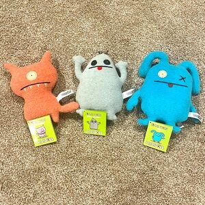 Ugly dolls “Little Ugly’s” Ghost, Ox, Dog Vintage and rare.